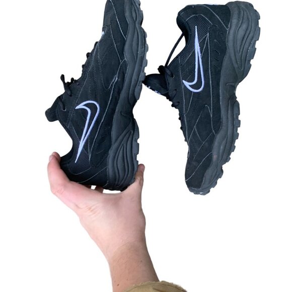VINTAGE 2000 Nike Cross Trainer Shoes Size 10 Black - Picture 4 of 10